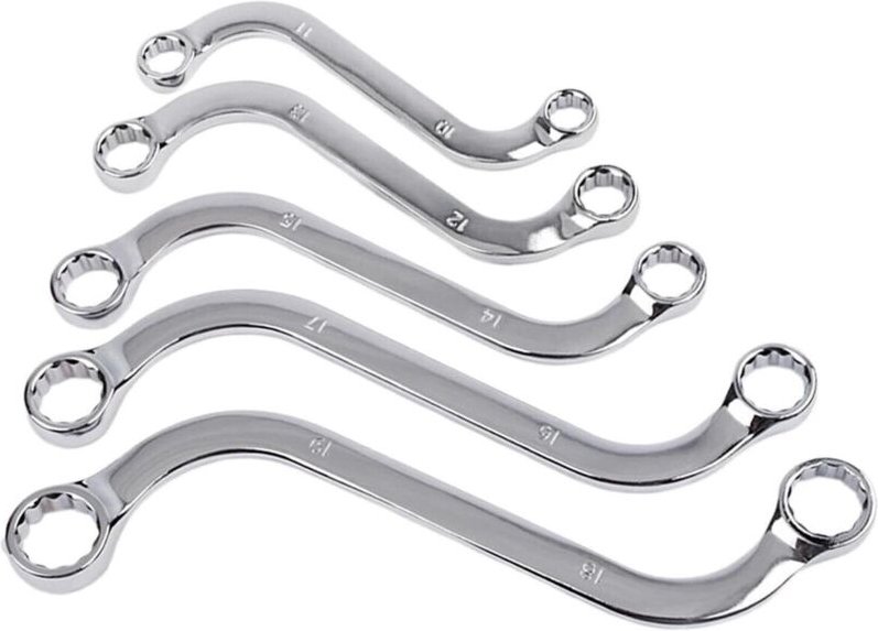 Setmit5mechanischenkombinationsschlüsselntypsfestautoringpolygonal10-19mm