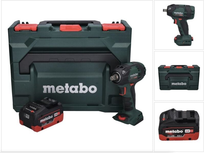 Ssw 18 ltx 300 bl Akku Schlagschrauber 18 v 300 Nm 1/2' Brushless + 1x Akku 8,0 Ah + x - ohne Ladegerät - Metabo