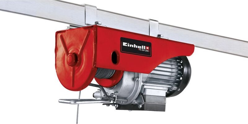 Thumbnail - Einhell - Seilhebezug tc-eh 250 (450 w, Not-Ausschalter, automatische Bremse und Endabschaltung, inkl. 12 m drallfreiem ...
