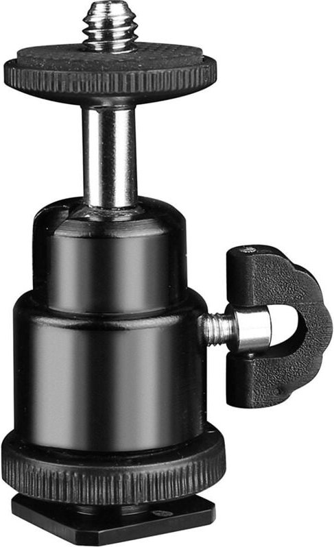 Mini-Kugelkopf mit 1/4 Blitzschuh-Adapter, Kugelkopf, Stativkopf-Unterstützung, Stativ-Kugelkopf, Kugelkopf für Kamera, ...