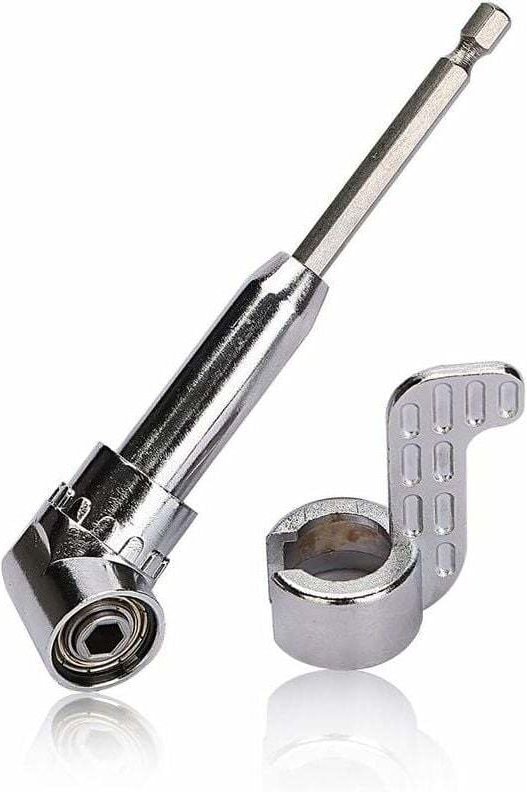 Punta de destornillador de ángulo recto de 105 grados, vástago hexagonal de 1/4" para taladro