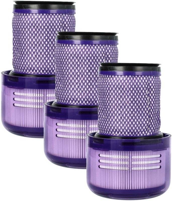 vhbw 3x Staubsaugerfilter kompatibel mit Dyson V12 Slim, V12, V12 Detect Slim, V12 Detect Slim Absolute Staubsauger - HE...