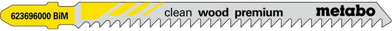 Thumbnail - Metabo - 5 Stichsägeblätter 'clean wood premium' 91/ 3,0 mm, BiM (623696000)