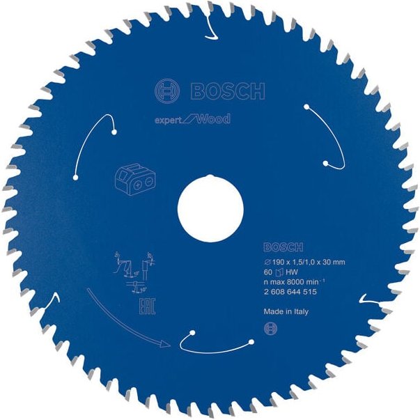 Kreissägeblatt Expert for Wood 190x30x1.5/1x60T - Bosch