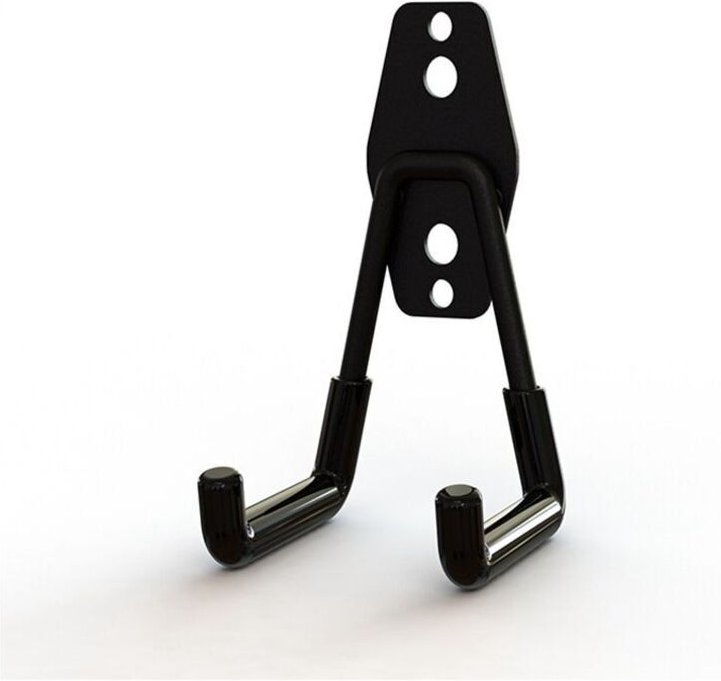 Lot de 2 crochets pour suspension de garage Double crochets de rangement de garage Crochet de vélo mural pour organiser ...