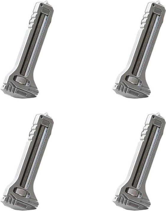 4 stücke Mini Flaschenöffner Schraubenschlüssel Rostfrei Multi Tool Einstellbare Stemmeisen Tragbare Schlüsselbund Könne...