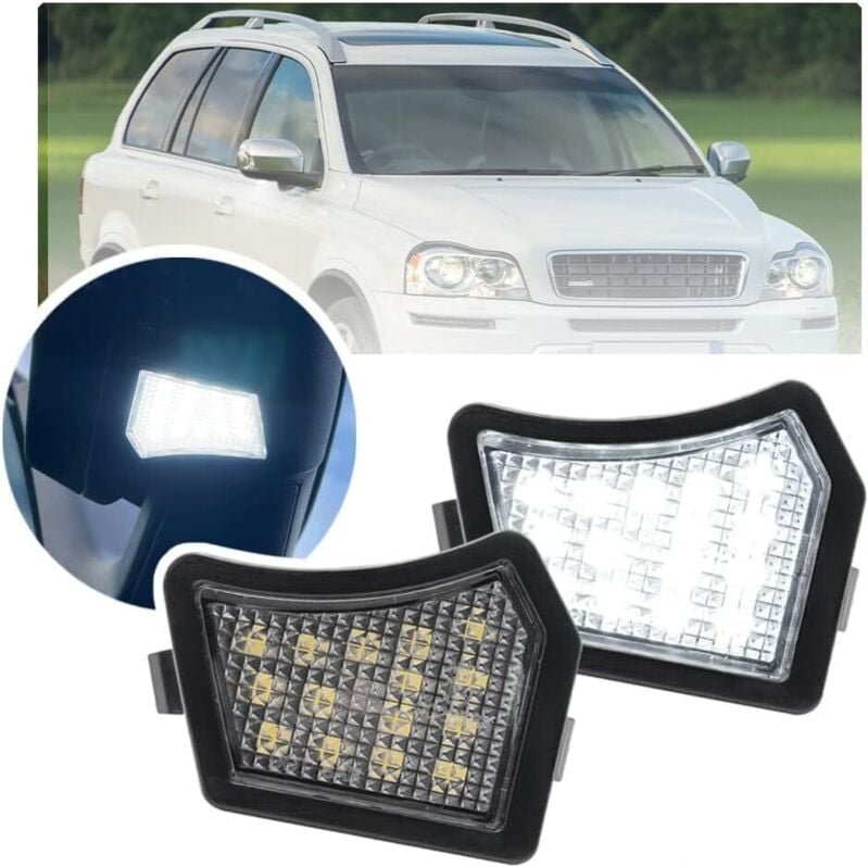 Linghhang - 2 stücke Led Rückspiegel Pfützenlicht Rückspiegel Willkommen Courtesy Lampen Für Volvo V40 XC90 S40 V50 C30 ...