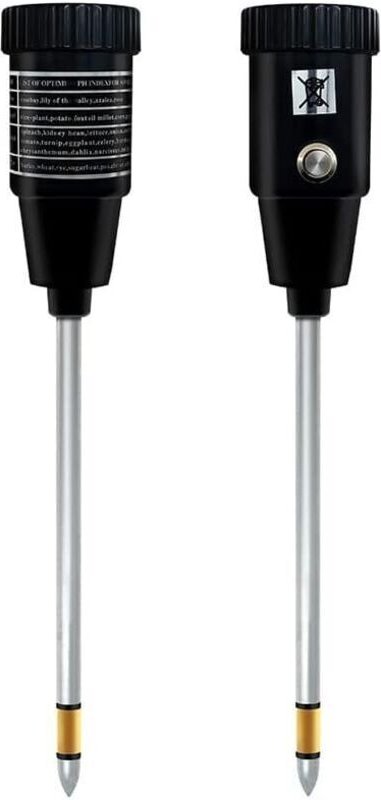 (26×5×5cm) Boden-pH- und Feuchtigkeitsmessgerät, 2-in-1 hochpräzises, empfindliches Boden-pH-Testgerät und Hygrometer mi...