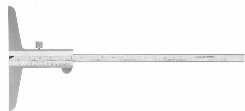 Vtizikl Calibre Vernier Profondeur, jauge Vernier Profondeur en acier inoxydable pour différents types de processus de m...