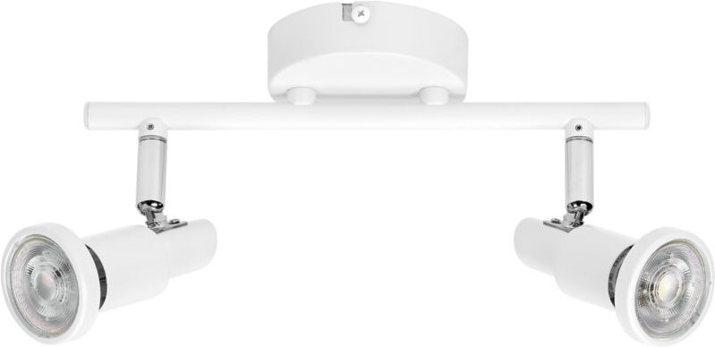 LEDVANCE LED SPOT GU10 2 x 3,4W, 460lm, weiß, 2.700K Farbtemperatur, warmweiße Lichtfarbe, zeitloses Design, austauschba...