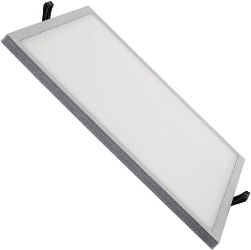 Efectoled - led Einbaustrahler flach 30W Eckig High Lumen Ausschnitt Ø200 mm lifud Silber 4000K Neutralweiß