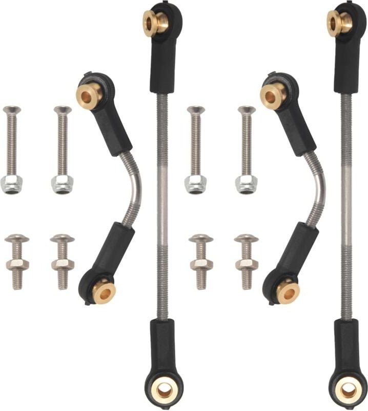 2 Set Lenken Stange Servo Upgrade Teile für B14 B24 B16 B36 C14 C24 C44 1/16 RC