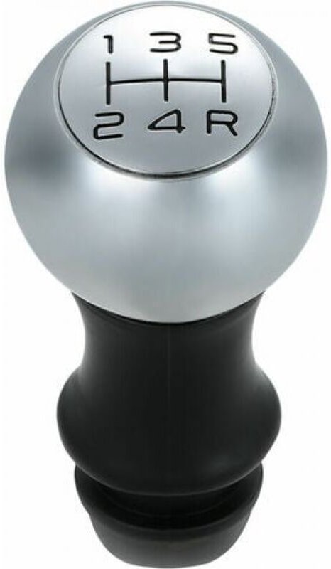 Ymyny - Chrom-Schaltknauf, manueller Kopfhebeladapter, 5-Gang-Getriebe, passend für Peugeot 106 206 207 306 307 407 408 ...