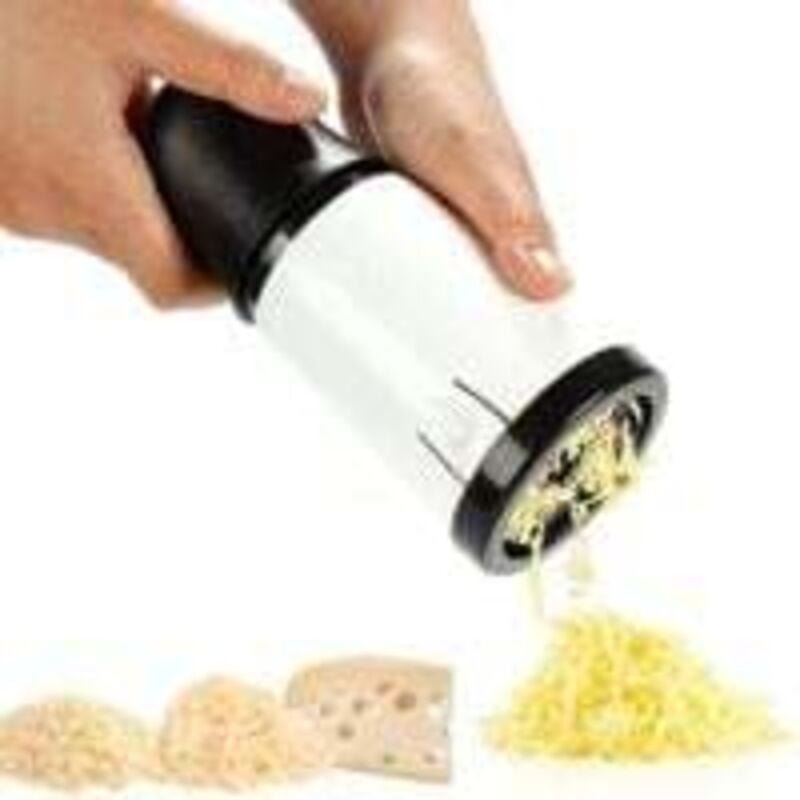 Moulin à fromage manuel avec 2 lames interchangeables en acier inoxydable, râpe à fromage, trancheuse à fromage, outil p...