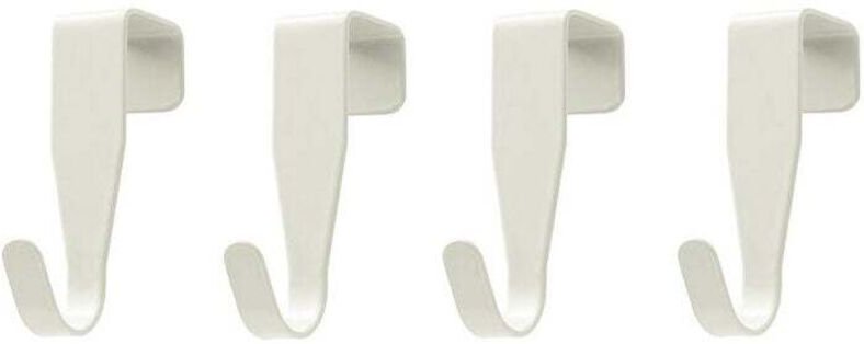 XVX - Stück Türhaken, S-förmige Haken, Edelstahl-Türhaken, Badezimmer-Handtuchhaken für Standard-Tür, Schublade, Schrank...