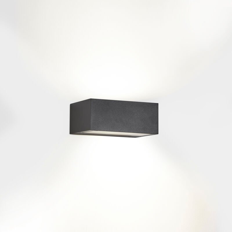 LEDs C4 Nemesis led 90x220mm Outdoor led Up Down Light Urban Grey, Opal IP65 17.5W 2700K