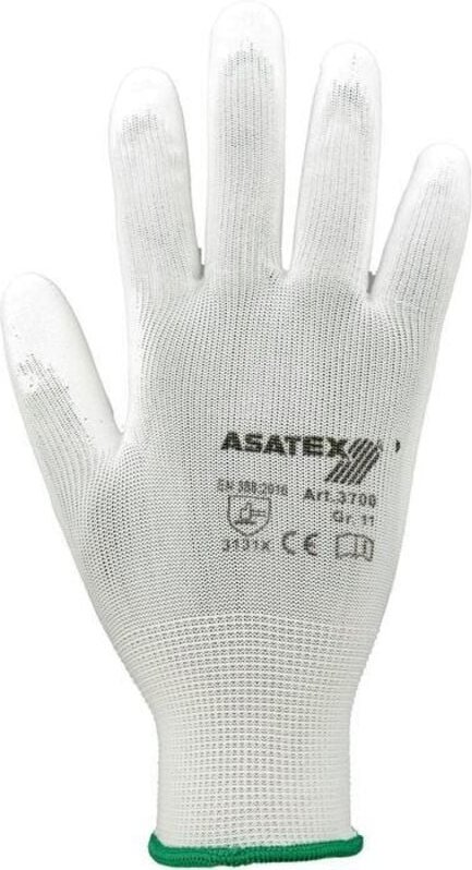 3700/8/70 Handschuhe Größe 8 weiß en 388 PSA-Kategorie ii - Asatex