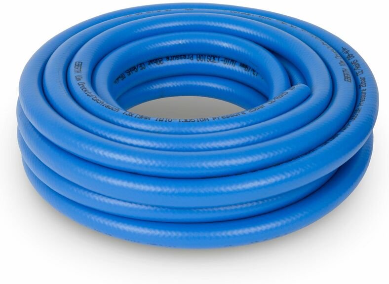 Thumbnail - Eberth - Druckluftschlauch Gewebeschlauch Luftschlauch in 10m Länge, Kompressor Schlauch mit 13mm x 19mm Durchmesser (in...