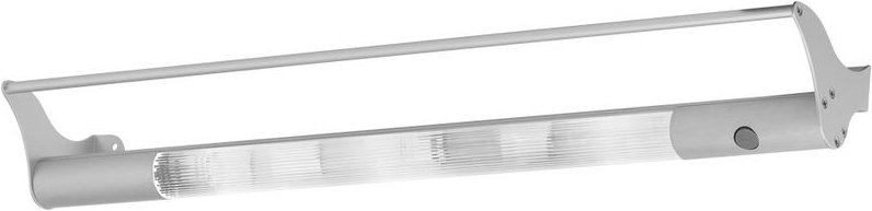 Küchenleuchte Unterbauleuchte Unterbaulampe Küchenlampe, Alu gebürstet modern 3 flammig, 3x G4 Fassungen, LxTxH 59x7,5x1...