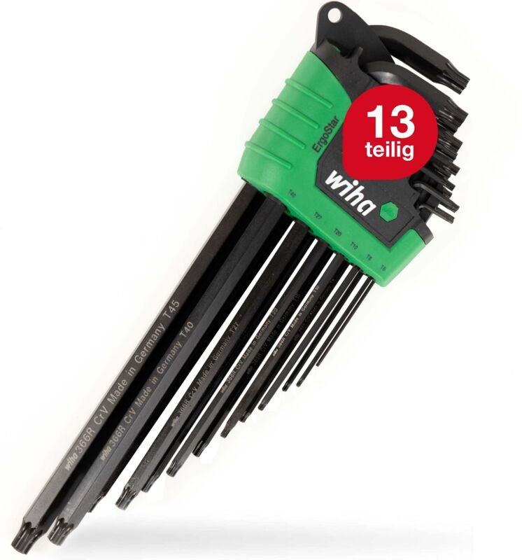 Wiha Stiftschlüssel Set im ErgoStar Halter TORX MagicSpring 14-tlg.