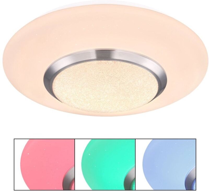 Globo - deckenleuchte - CANDIDA - weiß - metall - Ø 34cm - LED -