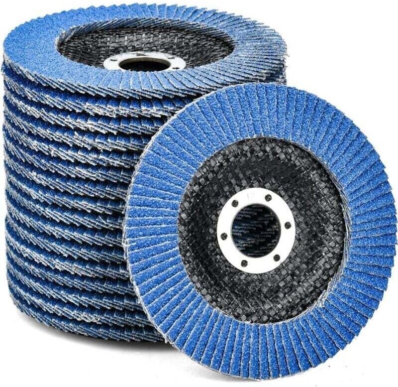 Ulisem 10 Schleifscheiben Ø 125 mm x 22,2 mm Korn 40 zum Entgraten, Entrosten, Polieren und Finishen