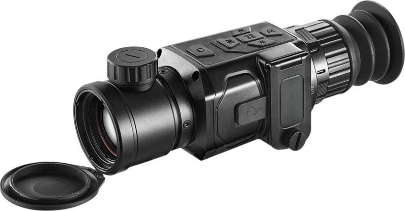 Monokulare Wärmebildkamera, 384 x 288 Auflösung, Thermalkamera, IP54 wasserdichte Kamera mit 1X-8X Zoom, 10 mm OLED-Disp...