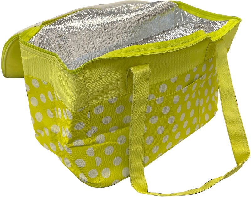 5,5 Liter Isoliertasche faltbar Punkte-D58192-Lime Grün