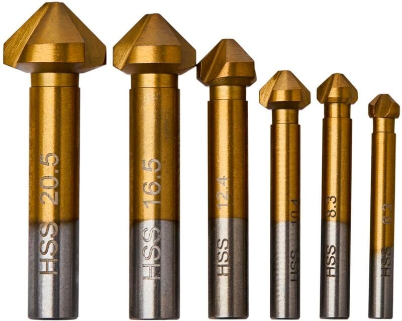 Satz mit 6 konischen Fräsern für Holz KD983