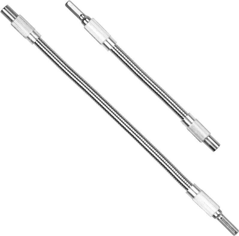 2-teiliges flexibles Schraubendreher-Set, Schraubendreher-Bit-Verlängerung, Bohrer-Verlängerung, 1/4"-Sechskantschaft-Sc...