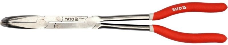 Yato - Spitzzange Extra Lang Flachrundzange Radiozange Telefonzange Gerade und Gebogen Form 45°/90° +330mm/90°