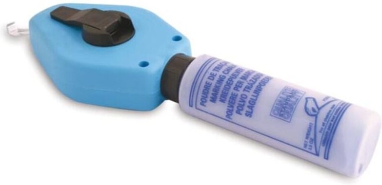 Schlagschnur - 30 m - mit kreidepulver (blau, 100 g)