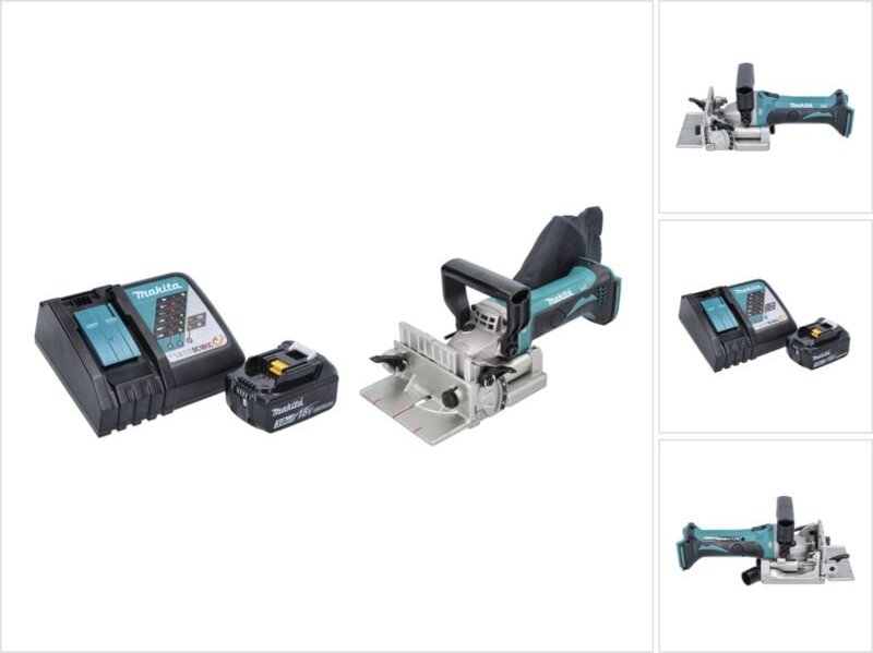 Makita - dpj 180 RF1 Akku Nutfräse 18 v 100 mm + 1x Akku 3,0 Ah + Ladegerät