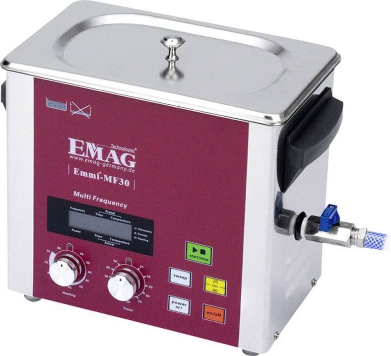 Emag - emmi MF30 Ultraschallreiniger Haushalt, Werkstatt, Universal 3 l mit Heizung