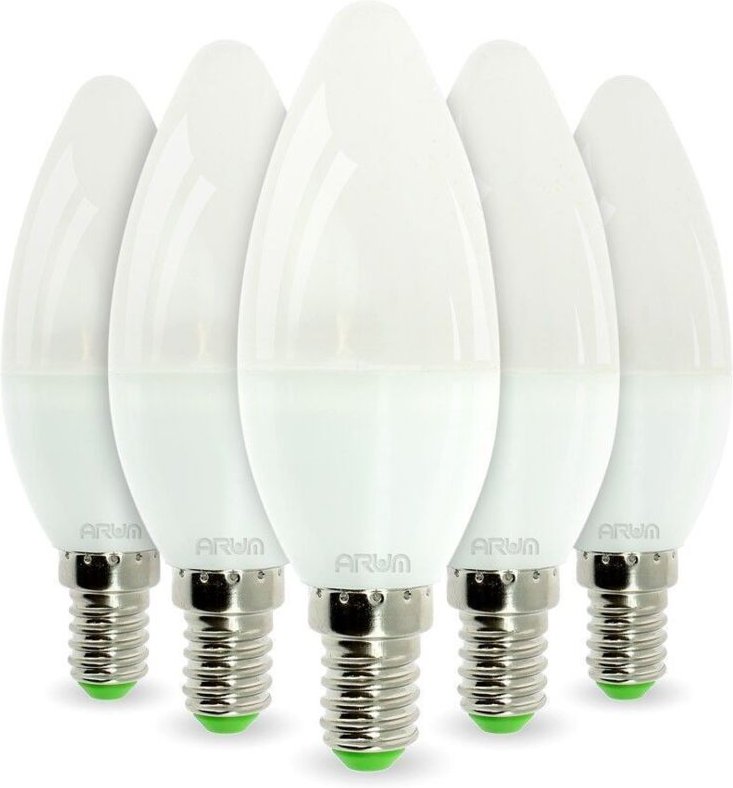 Eclairage Design - Menge von 5 led Birne E14 6W Eq 40W Farbtemperatur: Warmweiß 2700K