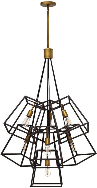 Fulton - 7 Leichter Kronleuchter Bronze Finish, E27 - Elstead