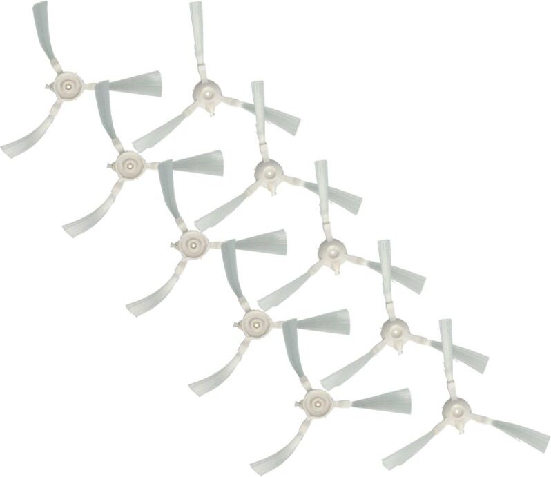 10x Rundbürste kompatibel mit Rowenta X-plorer Serie 40 Total Care Connect RR7275 Saugroboter - 10x Seitenbürsten, Bürst...