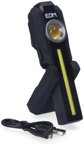 Taschenlampe mit cob-led - 200 Lumen - 1.5Ah - 36128 - EDM