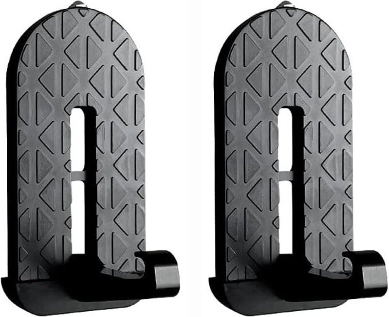 Trittstufe für Autotüren, 2-teilig, aus Aluminiumlegierung, zur Dachreinigung, geeignet für SUV, Wohnmobil, Jeep (Schwar...