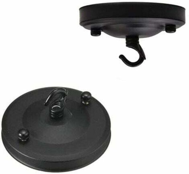 2 Stück Vintage-Kronleuchter-Deckenhaken, Vintage-Eisen-Deckenhaken in Rosenform, Tellerhalter, Kronleuchter, Dach, Saug...