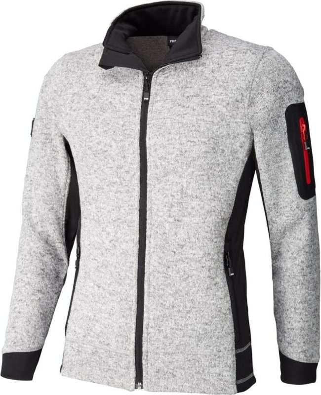 Strick-Fleecejacke christoph Gr.M grau/schwarz FHB