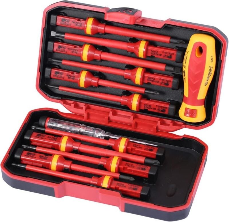 Elektriker-Schraubendreher-Set, 13-teilig, isoliertes 1000-V-Schraubendreher-Set mit Reparaturwerkzeugen