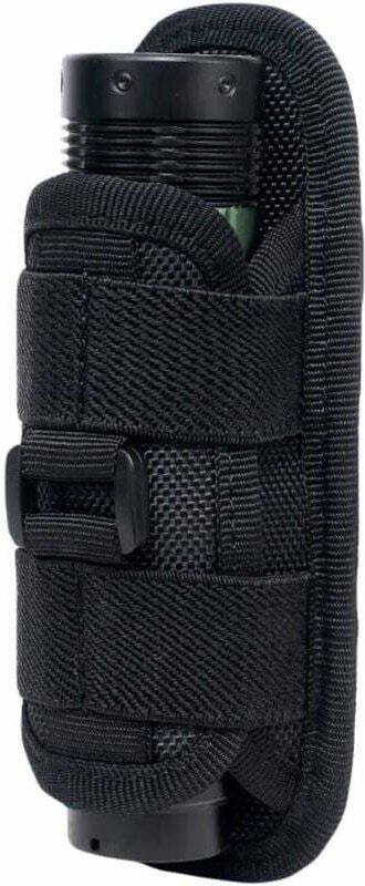 Taktische Taschenlampe, um 360 Grad drehbar, Taschenlampenholster, Taschenlampenetui, Gürteltasche, tragbarer Taschenlam...