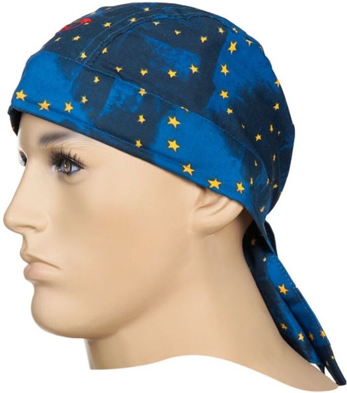 Thumbnail - Hitzekopfschutz Bandana eu flag weldas 23-3609, aus Baumwolle, KopfØ 46-68 cm - Elmag