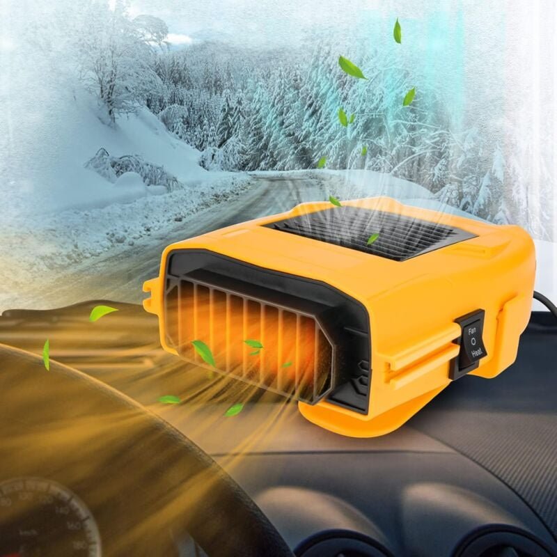 12 V 150 W Auto-Heizungs- und Defroster, 2-in-1-Heiz- und Kühllüfter, tragbarer Windschutzscheiben-Defroster, 360 ° dreh...
