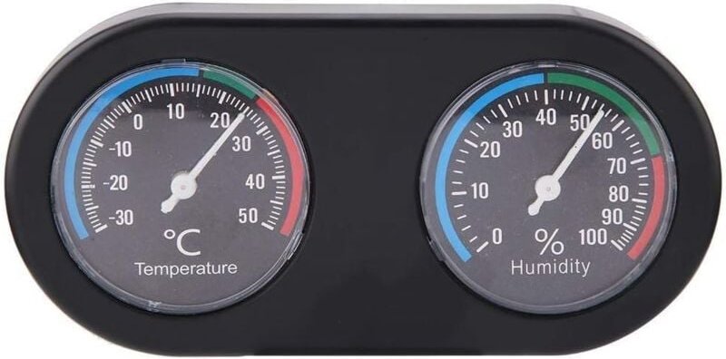 Mini-Analog-Temperatur-Hygrometer, rundes Thermometer-Hygrometer für Reptilienbecken