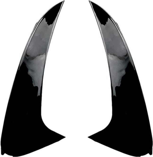 Helle schwarze Heckstoßstange Splitter Spoiler Canard Air Vent Trim für Klasse W218 CLS250 2014-2017