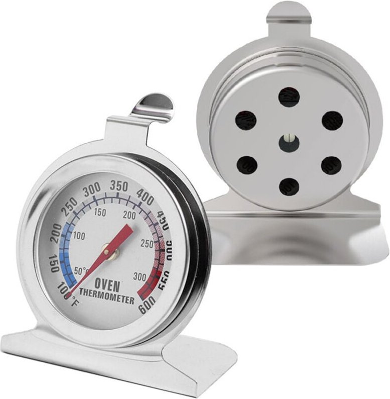 Oven Cooking Thermometer, Upgraded 431 Stainless Steel Dial, Easy Read Meat Thermometer with Tempered Glass, Pizza Oven ...