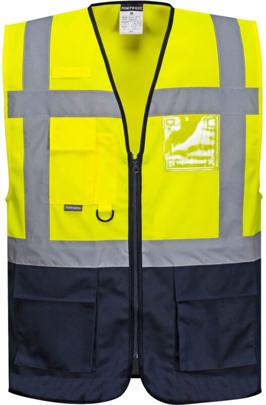 Portwest Warnweste mit vielen Taschen Gelb XS
