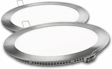 Thumbnail - Rundes silbernes Matel LED-Downlight 18 w Kaltlicht (2 Einheiten)